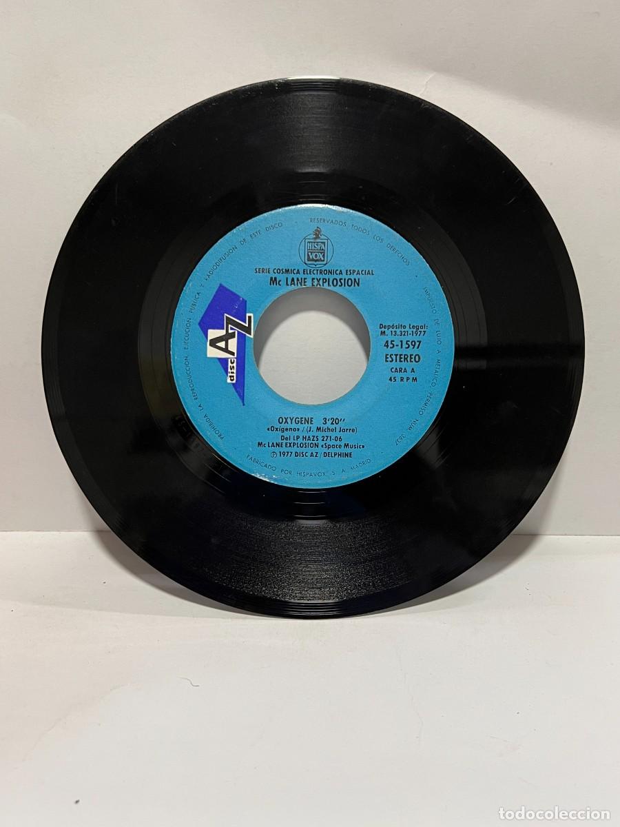 Discos de vinilo: SINGLE - MC LANE EXPLOSION - OXYGENE - ONYX - HISPAVOX - MADRID 1977 - Foto 2