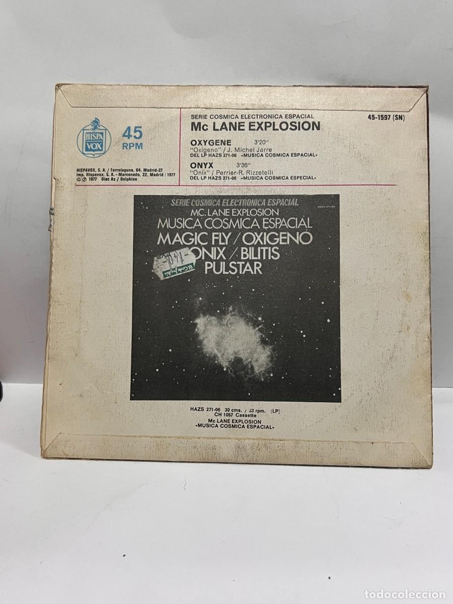 Discos de vinilo: SINGLE - MC LANE EXPLOSION - OXYGENE - ONYX - HISPAVOX - MADRID 1977 - Foto 4