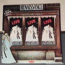 Discos de vinilo: RENAISSANCE ” LIVE AT CARNEGIE HALL ” 2LP RCA VICTOR REF. BTM 2001 (2) EDICIÓN ESPAÑOLA 1977. Lote 401441594