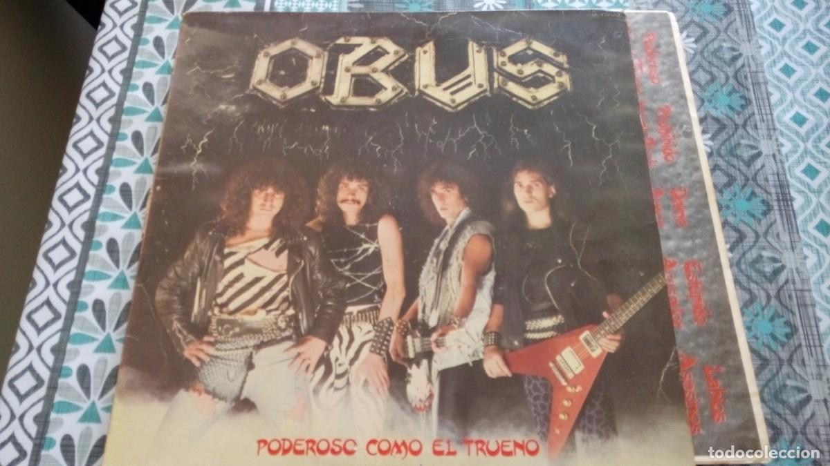 Discos de vinilo: OBUS PODEROSO COMO EL TRUENO LP 1982 CHAPA CON INSERTO - Foto 1