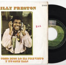 Discos de vinilo: BILLY PRESTON THAT'S THE WAY GOD PLANNED IT 1969 SPAIN SINGLE GEORGE HARRISON BEATLES APPLE. Lote 401467324
