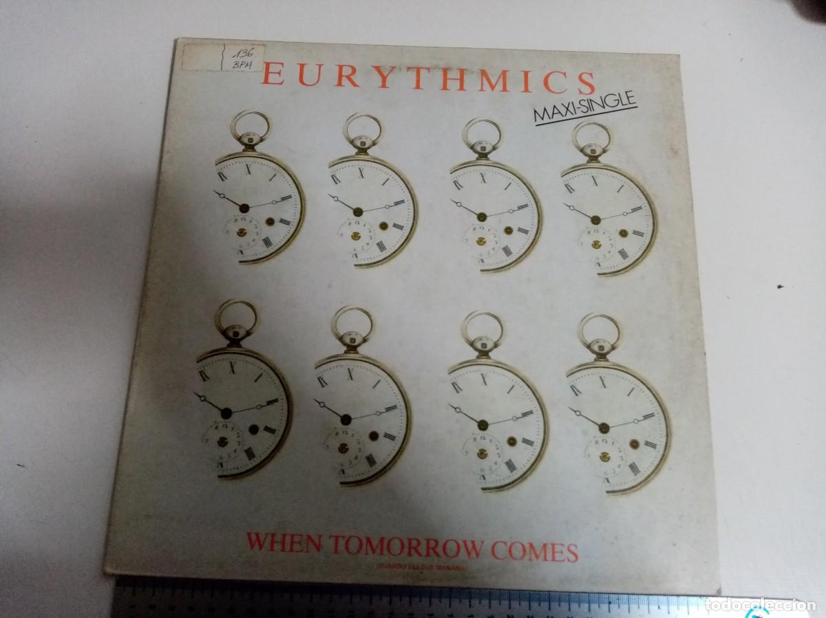 Discos de vinilo: DISCO MAXISINGLE DE VINILO EURYTHMICS - WHEN TOMORROW COMES - Foto 1