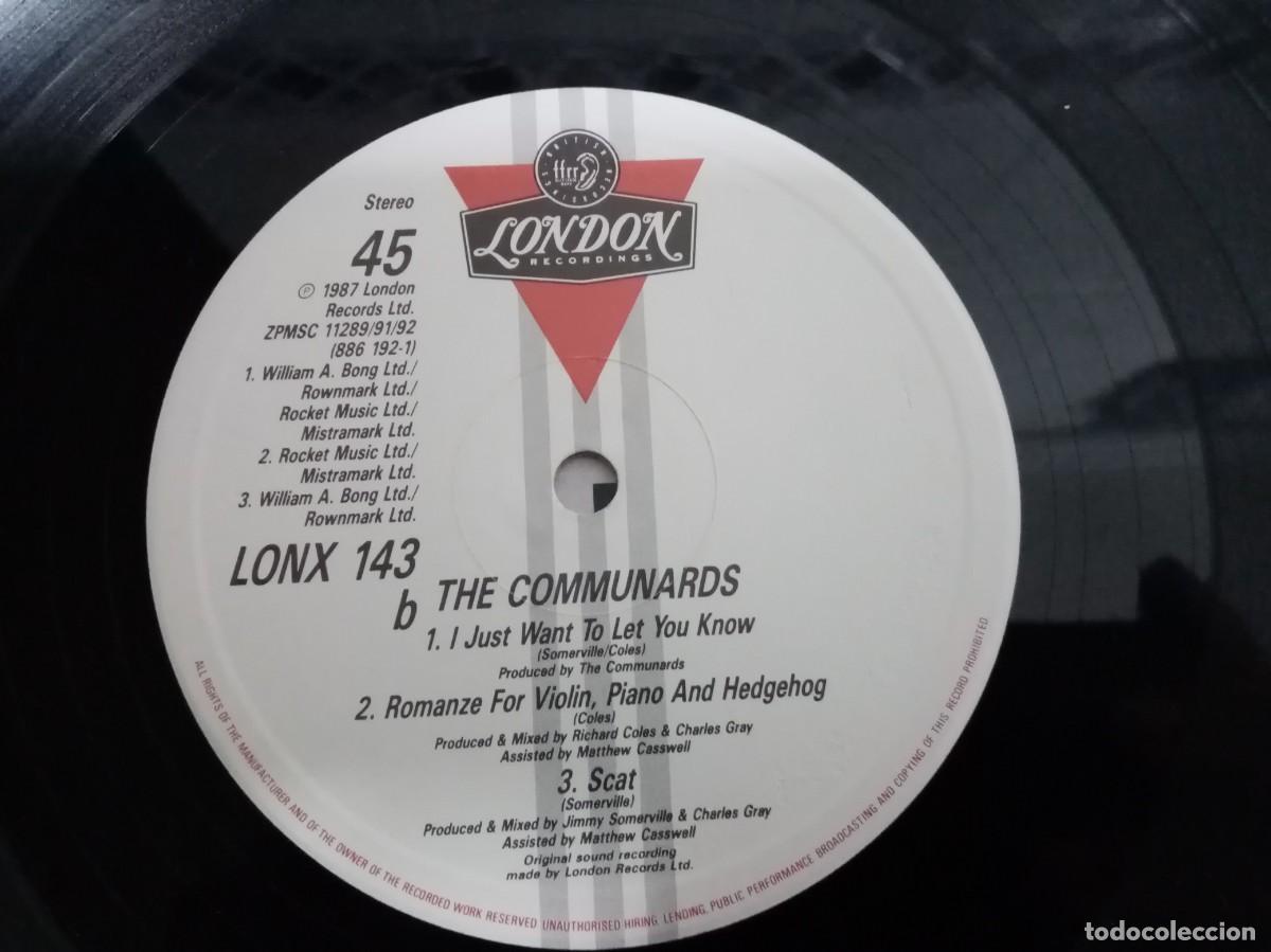 Discos de vinilo: DISCO MAXISINGLE DE VINILO COMMUNARDS - TOMORROW - Foto 4
