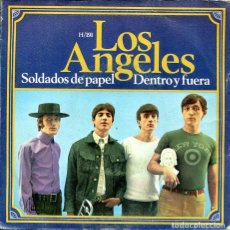 Discos de vinilo: LOS ANGELES / SOLDADOS DE PAPEL / DENTRO Y FUERA (SINGLE HISPAVOX 1967). Lote 401492764