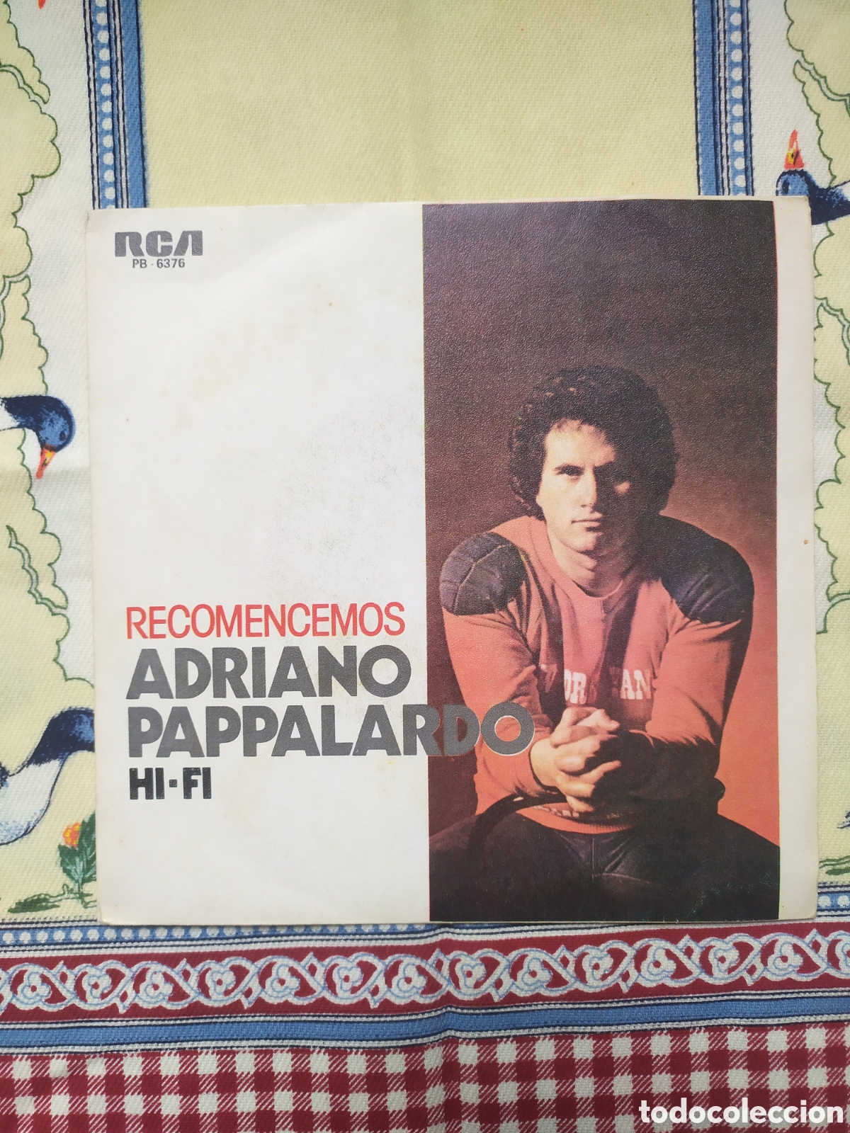 Discos de vinilo: Single Adriano Pappalardo. Recomencemos / Hi-Fi - Foto 1
