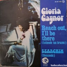 Discos de vinilo: GLORIA GAYNOR – REACH OUT, I'LL BE THERE = EXTIENDE TUS BRAZOS ￼ SELLO:MGM RECORDS – 20 06 499FORM. Lote 401460714