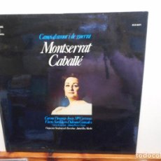 Discos de vinilo: LP. MONTSERRAT CABALLÉ. CANÇO D'AMOR I DE GUERRA.. Lote 401502554
