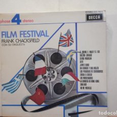 Discos de vinilo: LP. FILM FESTIVAL FRANK CHACKSFIELD CON SU ORQUESTA. EL BUENO, EL MALO Y EL FEO. ELVIRA MADIGAN.. Lote 401503584