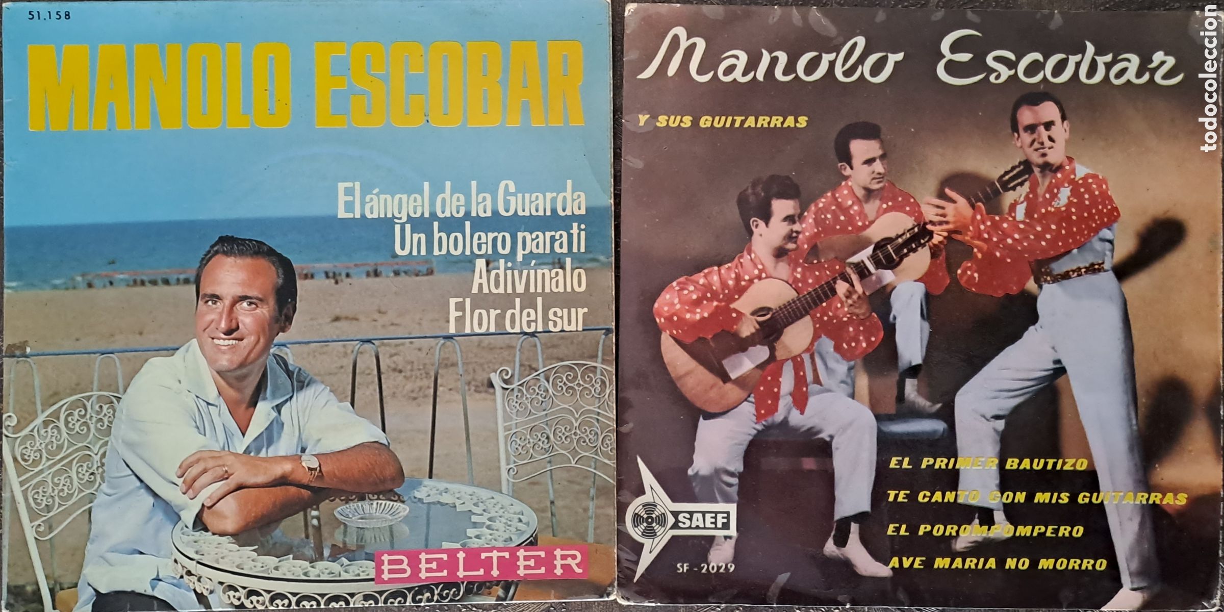 Discos de vinilo: 2 EP s MANOLO ESCOBAR. - Foto 1