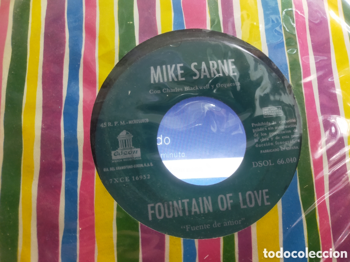 Discos de vinilo: Mike sarne single come outside Espa&ntilde;a 1962 - Foto 2
