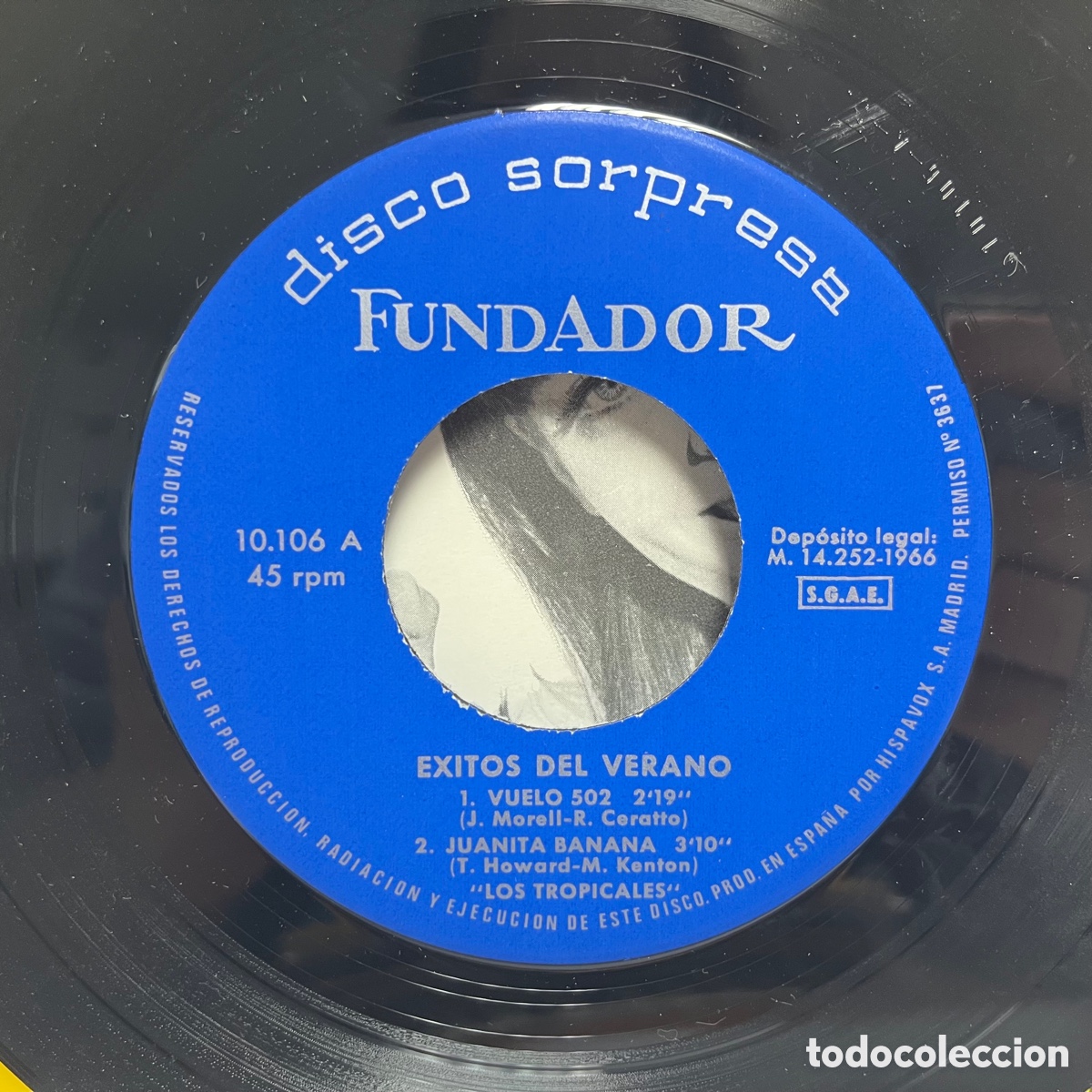 Discos de vinilo: Los Tropicales - &Eacute;xitos Del Verano (7&rdquo;, EP, Promo) - Foto 2