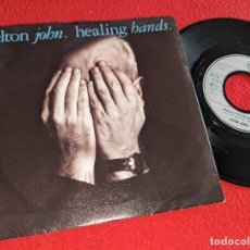 Discos de vinilo: ELTON JOHN HEALING HANDS/DANCING IN THE END ZONE 7'' SINGLE 1989 GERMANY ALEMANIA. Lote 401554524