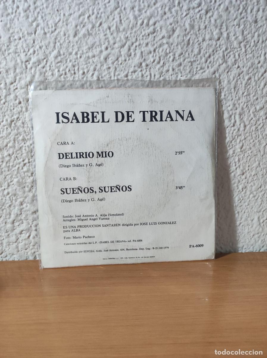 Discos de vinilo: ISABEL DE TRIANA DELIRIO MIO - Foto 2
