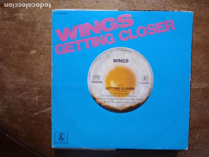 Discos de vinilo: Wings - getting closer + spin It on - Foto 1