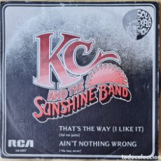Discos de vinilo: SINGLE - K.C. AND THE SUNSHINE BAND - THAT'S THE WAY (I LIKE IT) - 1975. Lote 401584464