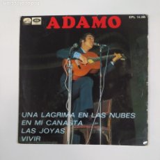 Discos de vinilo: ADAMO. UNA LÁGRIMA EN LAS NUBES. EP. TDKSG. Lote 401587964