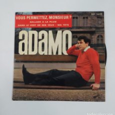 Discos de vinilo: ADAMO. VOUS PERMETTEZ, MONSIEUR? EP. TDKSG. Lote 401588039