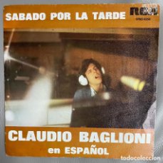 Discos de vinilo: CLAUDIO BAGLIONI. SABADO POR LA TARDE.. Lote 401591034