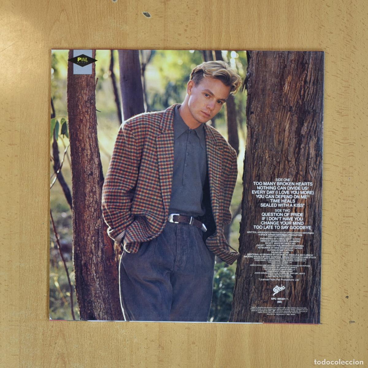Discos de vinilo: JASON DONOVAN - JASON DONOVAN - LP - Foto 2
