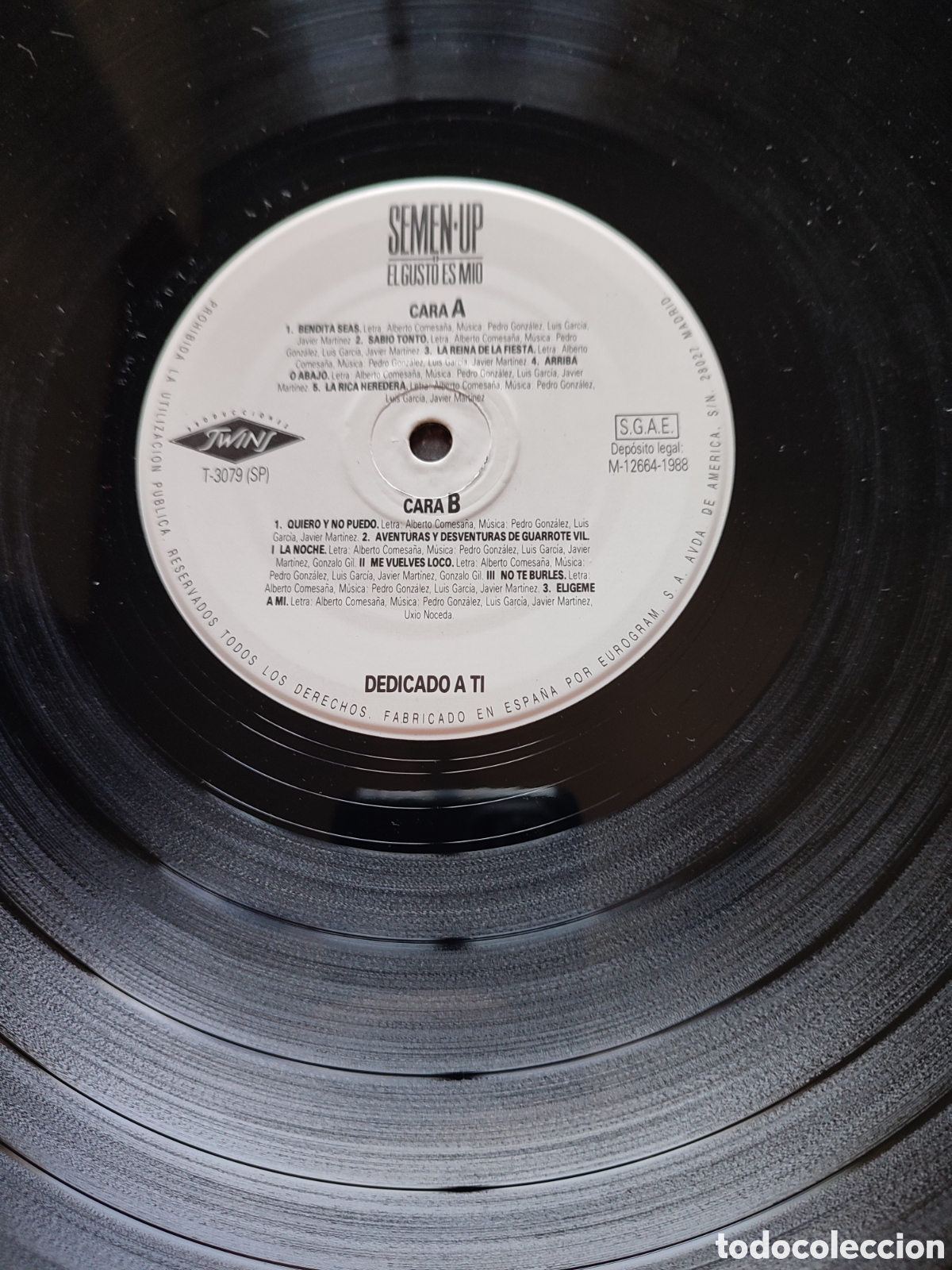 Discos de vinilo: Semen -Up - El gusto es m&iacute;o - Foto 4