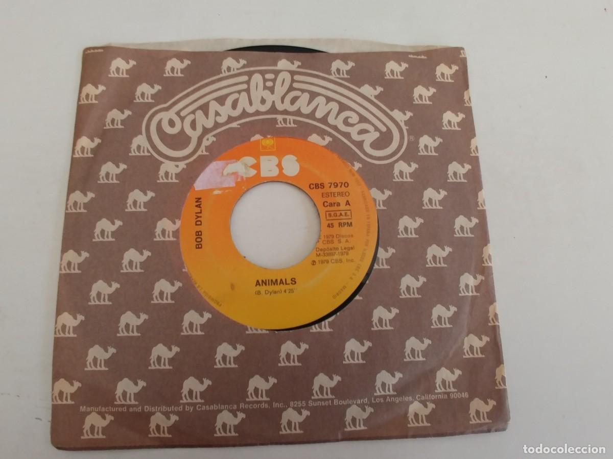 Discos de vinilo: BOB DYLAN-SINGLE ANIMALS-SIN FUNDA - Foto 1