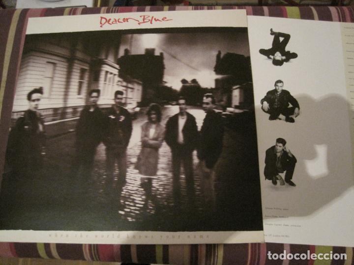 Discos de vinilo: LP DEACON BLUE WHEN THE WORLD KNOWS... + LETRAS - Foto 1