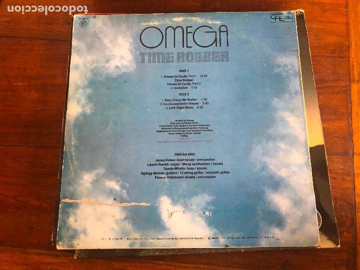 Discos de vinilo: LP OMEGA TIME ROBBER RCA A&Ntilde;O 1975 - Foto 2