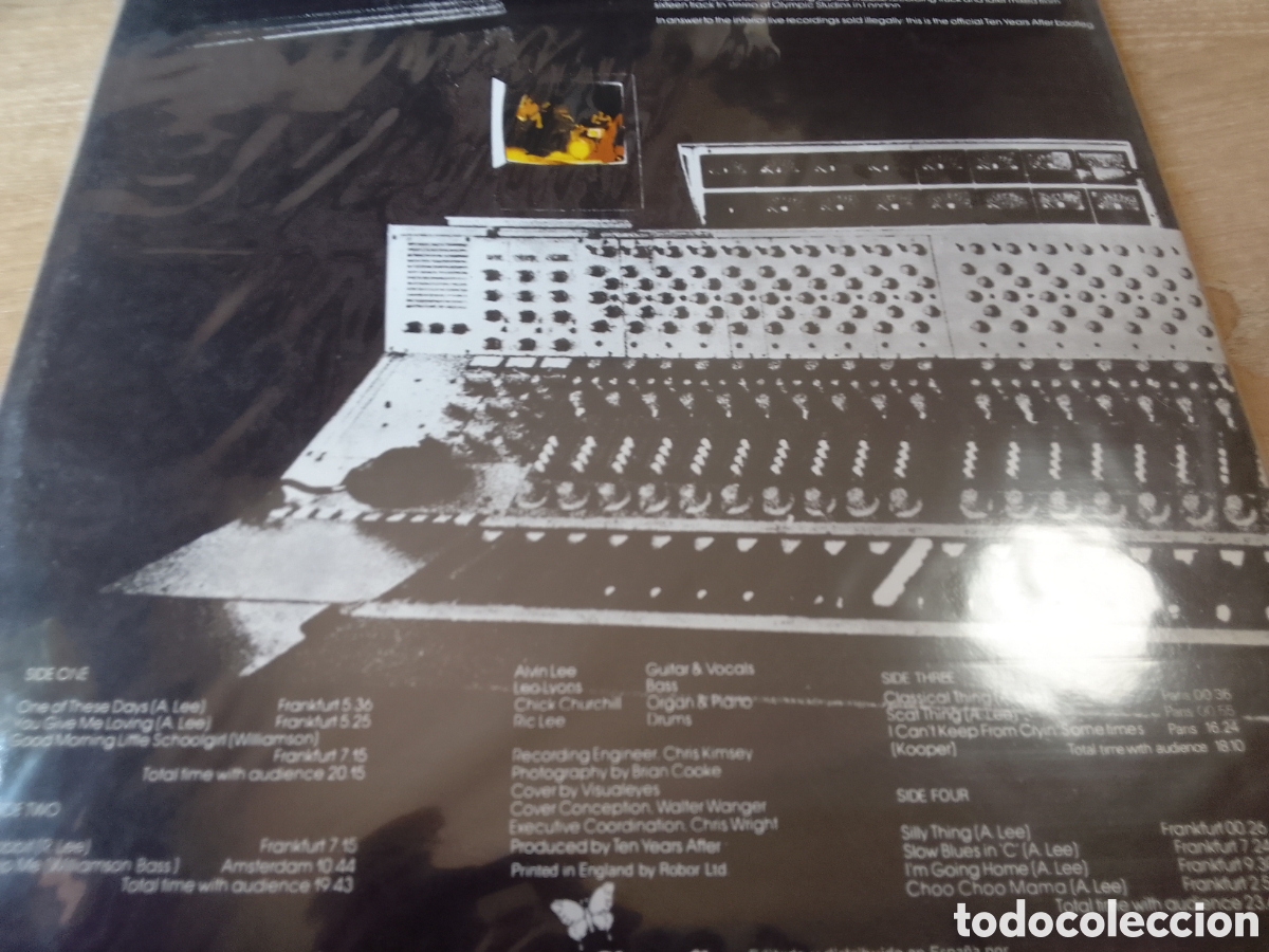 Discos de vinilo: TEN YEARS AFTER RECORDED LIVE DOBLE LP - Foto 2