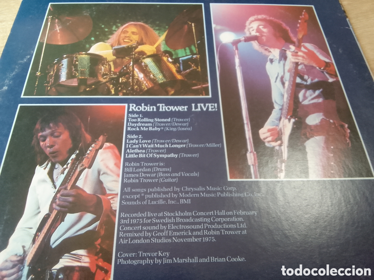 Discos de vinilo: ROBIN TROWER LIVE - Foto 2