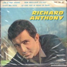 Discos de vinilo: RCHARD ANTHONY - LES BEAUX JOURS, SON MEILLEUR COPAIN.../ EP COLUMBIA RF-6492. Lote 401738969