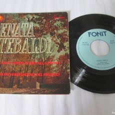 Discos de vinilo: RENATA TEBALDI - AIDA / LA TRAVIATA. SINGLE, ED ESPAÑOLA 7” DE 1960. MUY BUEN ESTADO. Lote 401750164