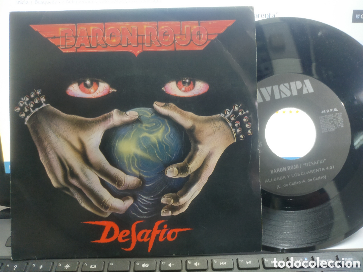 Discos de vinilo: Bar&oacute;n Rojo single ali-baba y los cuarenta 1992 - Foto 1