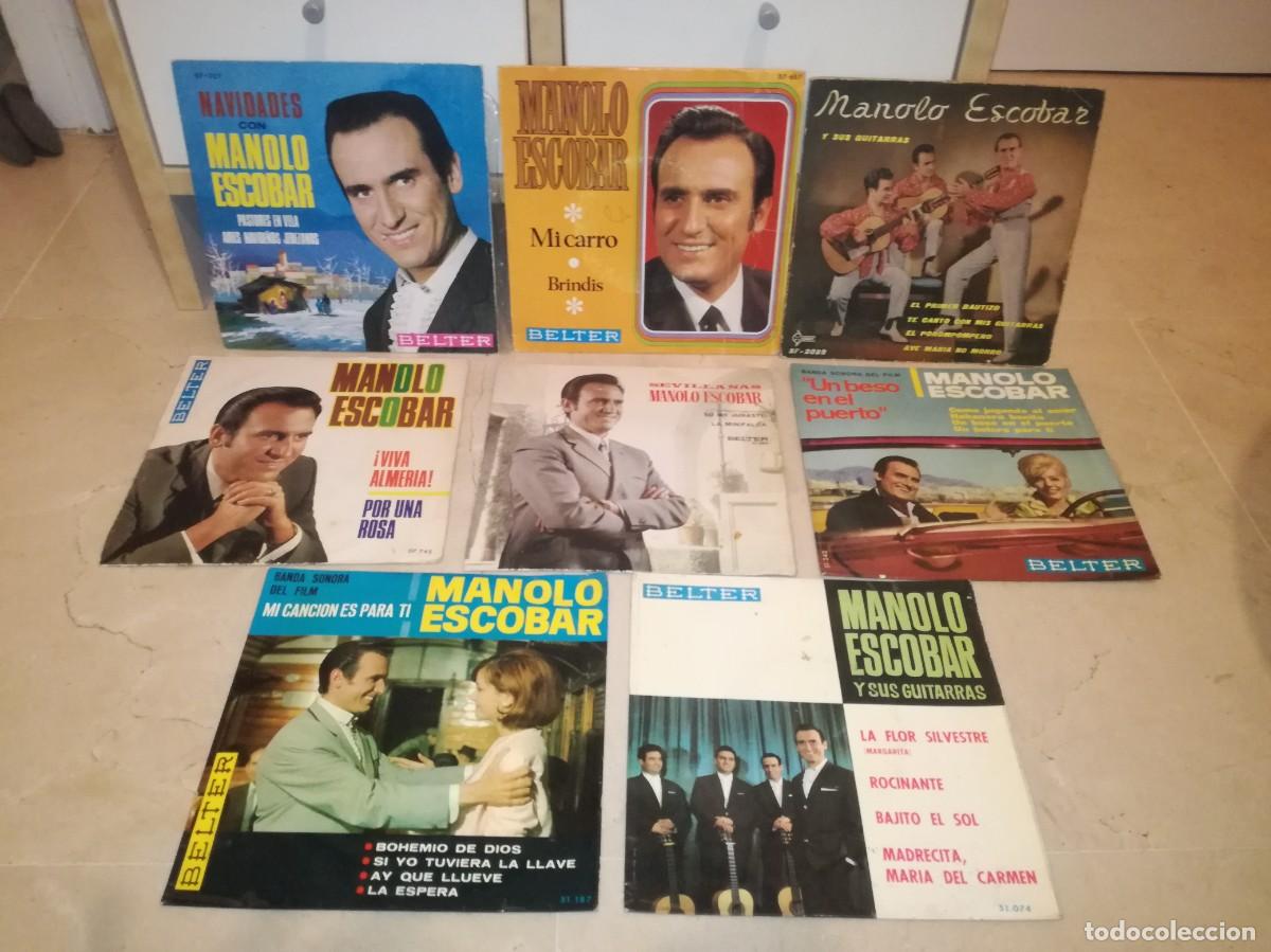Discos de vinilo: LOTE DE 8 EPS Y SINGLES DE MANOLO ESCOBAR - Foto 1