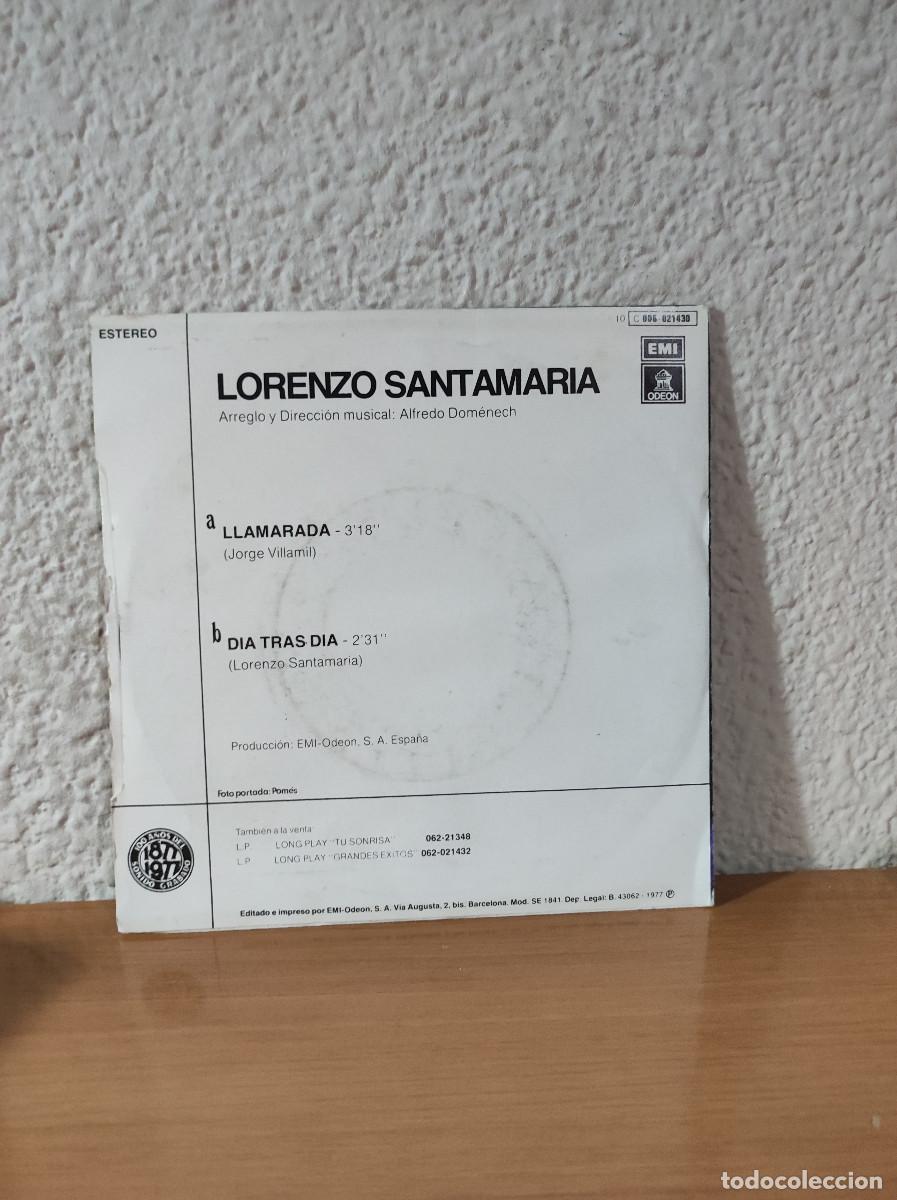 Discos de vinilo: Lorenzo Santamar&iacute;a &ndash; Llamarada - Foto 2