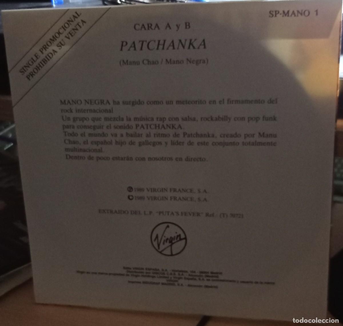 Discos de vinilo: Mano Negra &ndash; Patchanka - PROMO - Foto 2