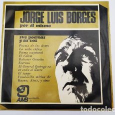 Discos de vinilo: JORGE LUIS BORGES VINILO POR EL MISMO POEMAS Y VOZ DISCO. Lote 401789809