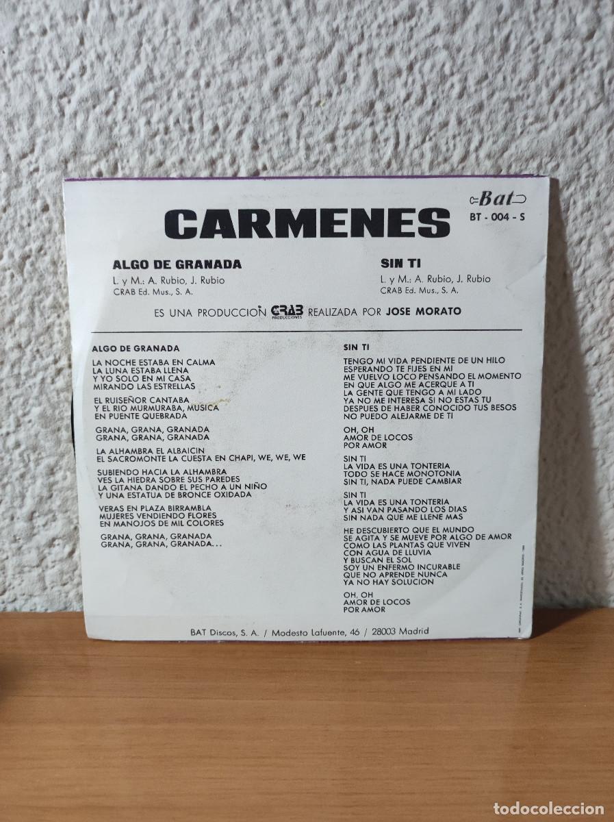 Discos de vinilo: ALGO DE GRANADA CARMENES - Foto 2