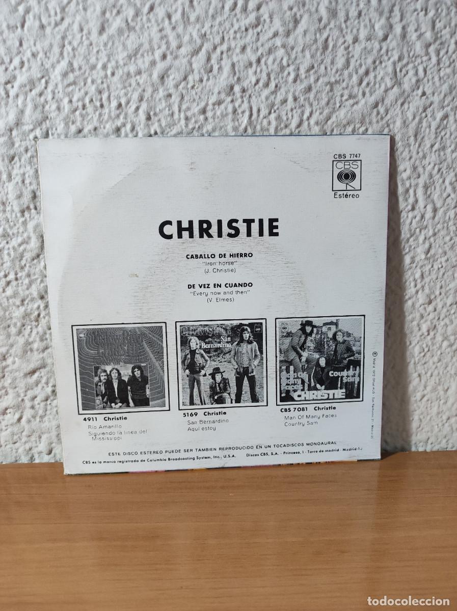 Discos de vinilo: Christie &ndash; Caballo De Hierro / De Vez En Cuando - Foto 2