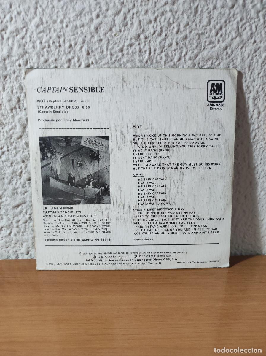 Discos de vinilo: CAPTAIN SENSIBLES WOT! - Foto 2