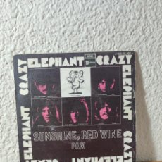 Discos de vinilo: ELEPHANT CRAZY SUNSHINE, RED WINE PAM. Lote 401791269