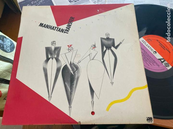Discos de vinilo: MANHATTAN TRANSFER (EXTENSIONS) LP ESPA&Ntilde;A 1979 (B-57) - Foto 2