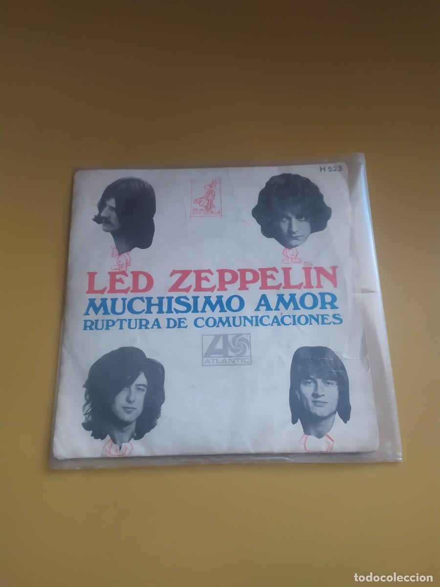 Discos de vinilo: Led Zeppelin - Whole lotta love / Communication breakdown 1969 - Foto 1
