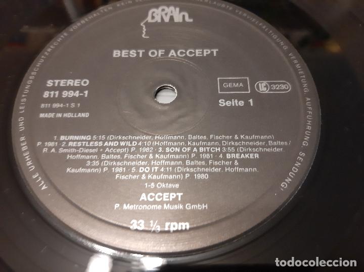 Discos de vinilo: ACCEPT -BEST OF ACCEPT- LP DISCO VINILO - Foto 2