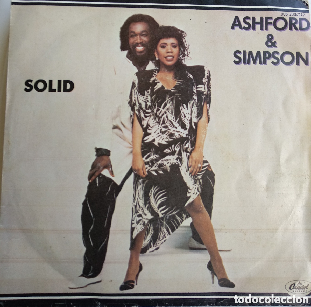 Discos de vinilo: *.ASHFORD & SIMPSON, SOLID, SPAIN, CAPITOL, 1985, LCS.1 - Foto 1