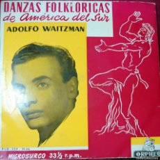 Discos de vinilo: ADOLFO WAITZMAN 10” SELLO ORPHEO EDITADO EN ESPAÑA AÑO 1958.... Lote 401833794