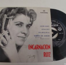 Discos de vinilo: ENCARNACION RUIZ-EP JURAME +3. Lote 401837214