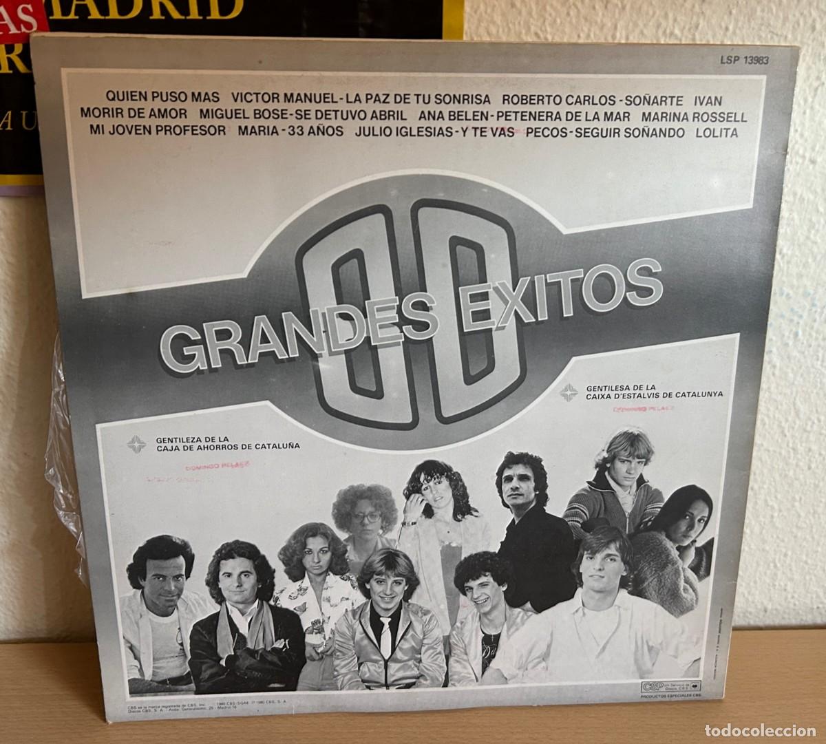 Discos de vinilo: Various &lrm;&ndash; Grandes Exitos-80. Estado. Vg / Vg. 1980 - Foto 2