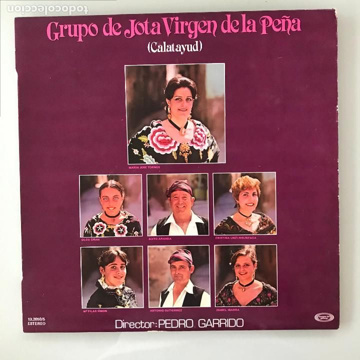 Discos de vinil: Grupo de jota Virgen de la pe&ntilde;a. Calatayud. Pedro Garrido. PEDIDO M&Iacute;NIMO 5&euro;