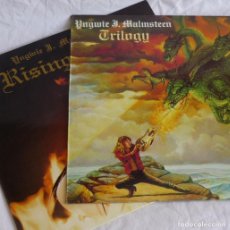 Discos de vinilo: 2 LPS VINILO YNGWIE J. MALMSTEEN: TRILOGY 1986 + RISING FORCE 1987. Lote 401880214