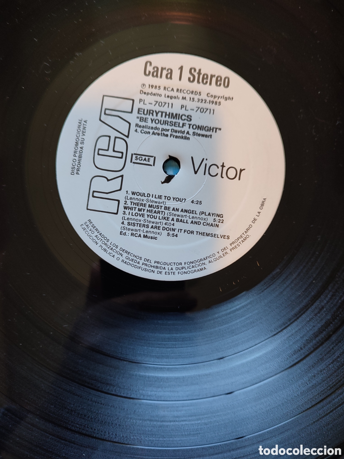 Discos de vinilo: Eurythmics- Be yourself tonight - Foto 8